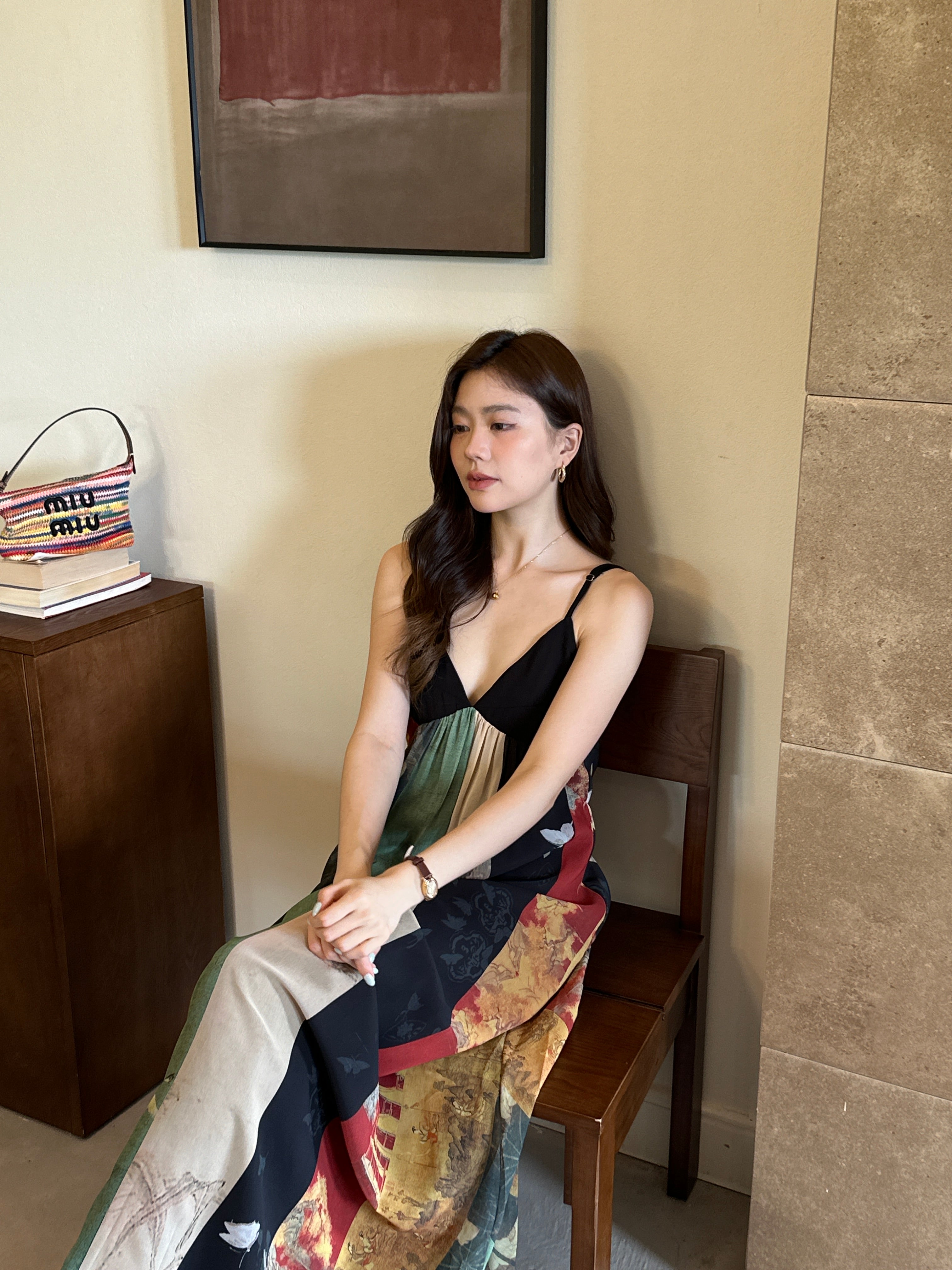 Akari Printed Maxi Dress (preorder)