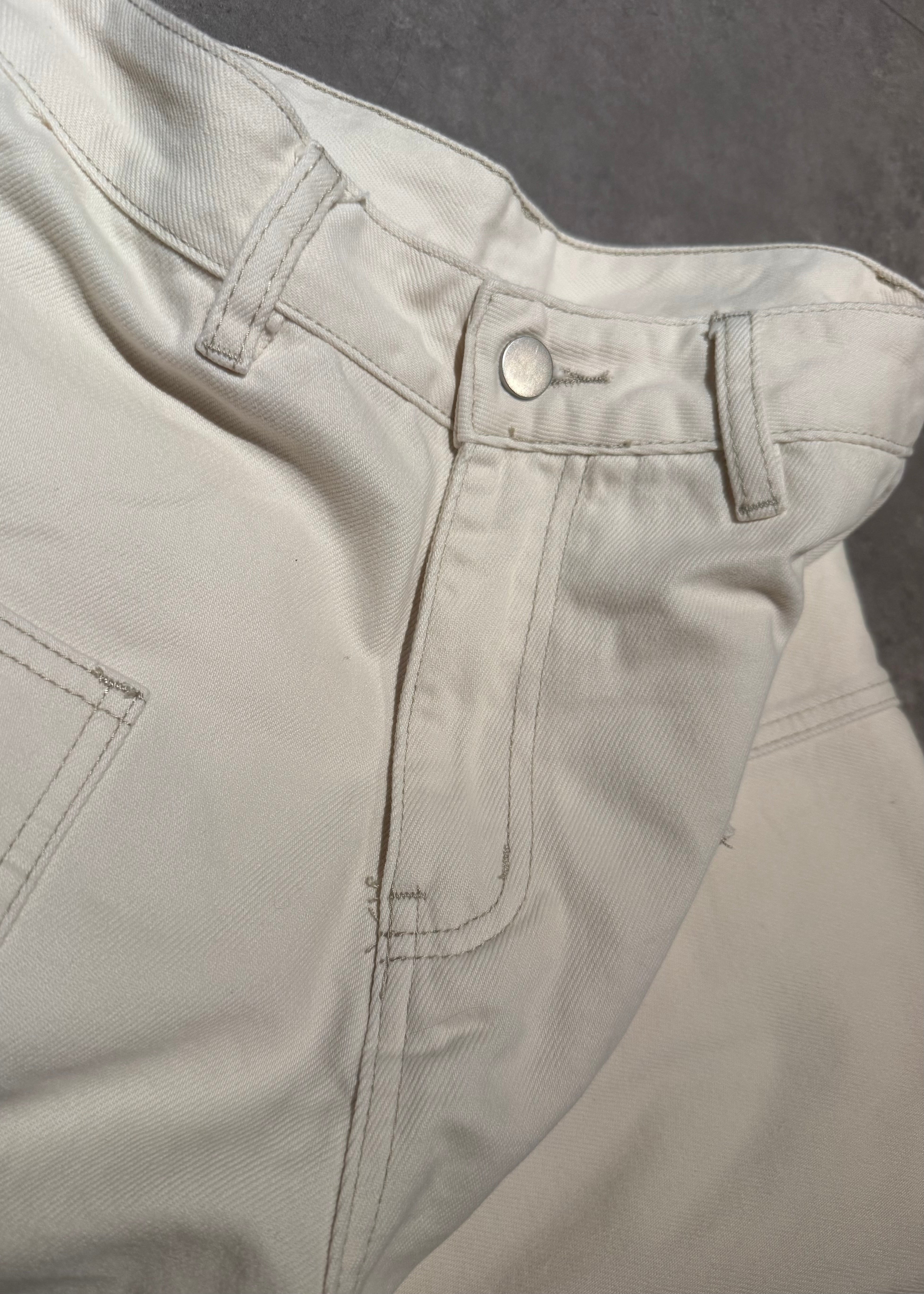 Barrel Ivory Jeans (preorder)