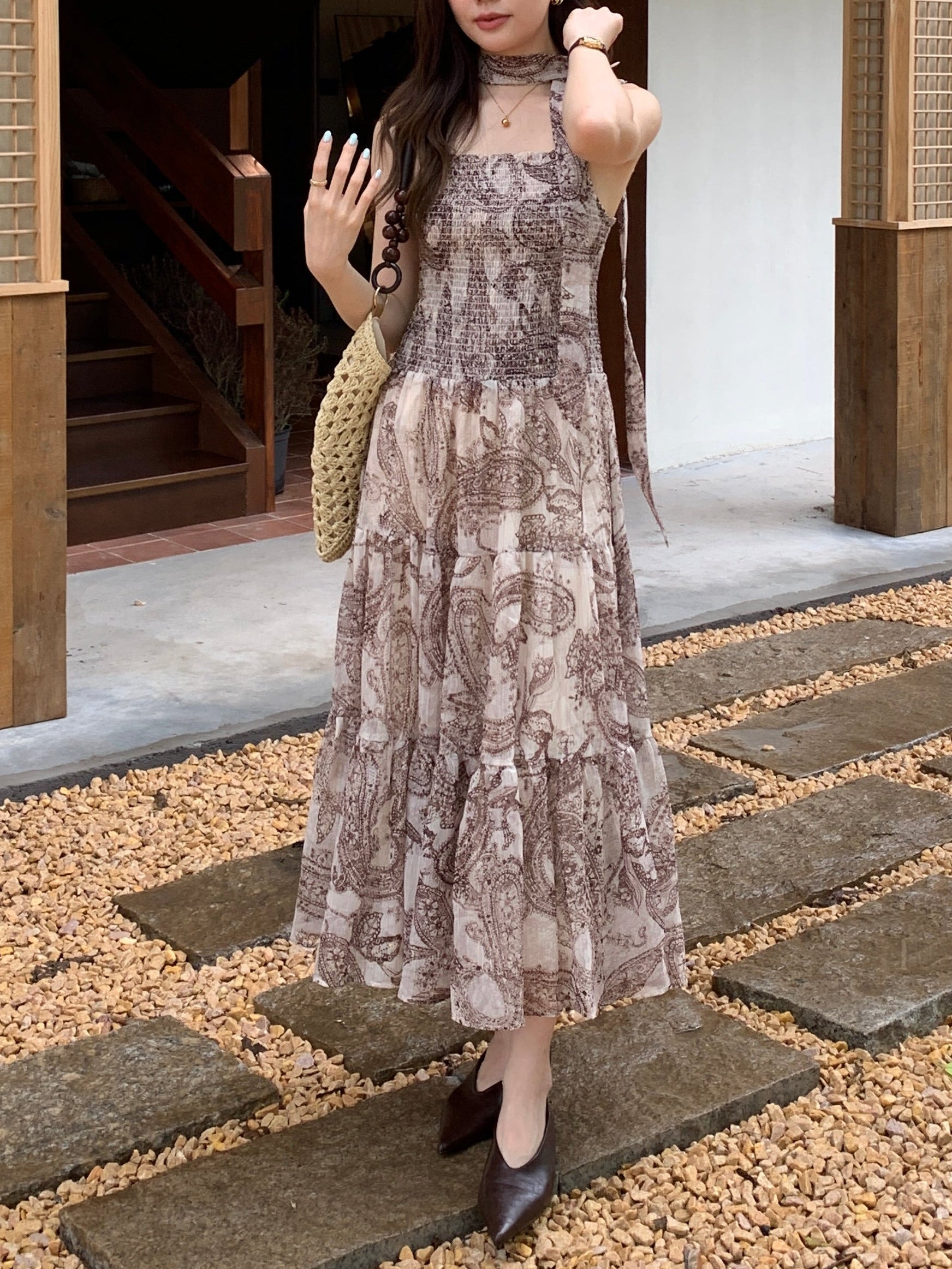 Paisley resort dress (preorder)