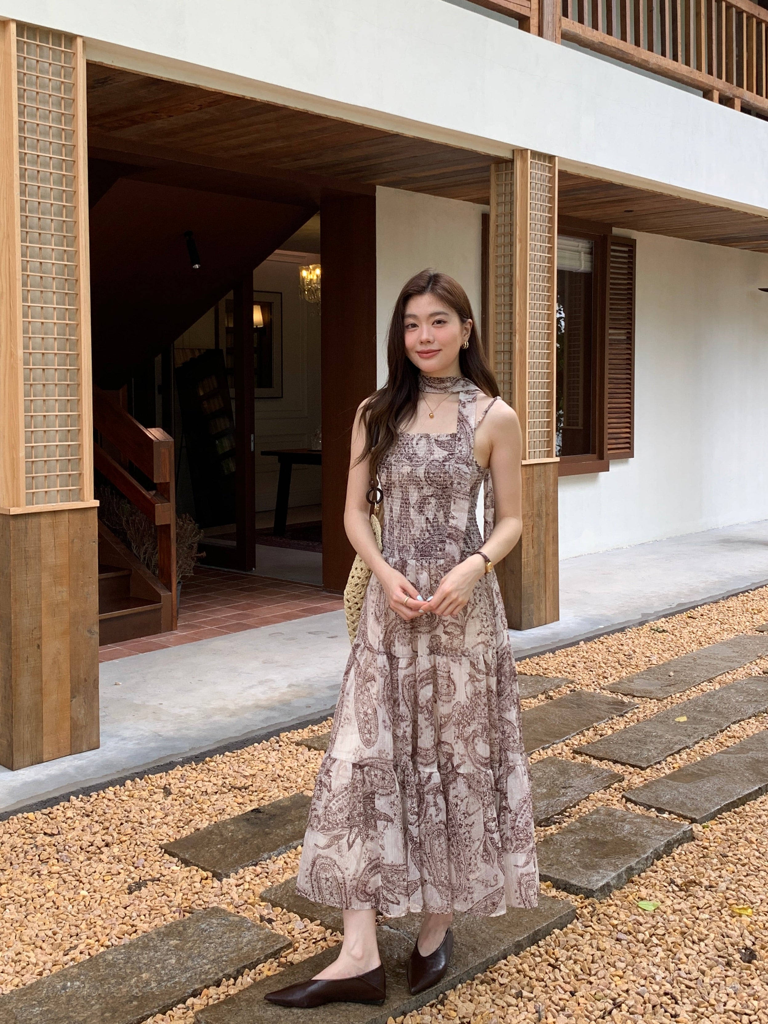 Paisley resort dress (preorder)