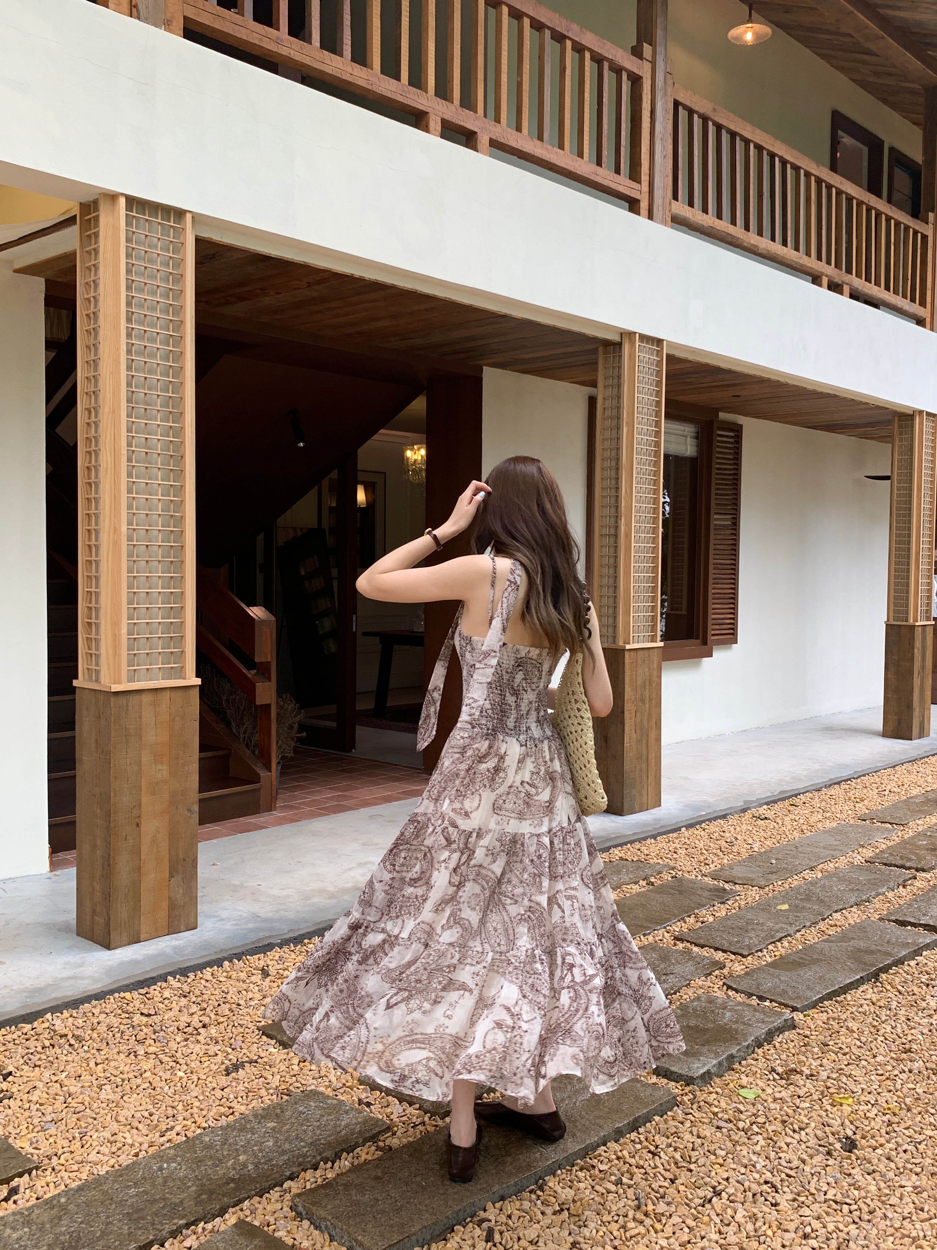 Paisley resort dress (preorder)