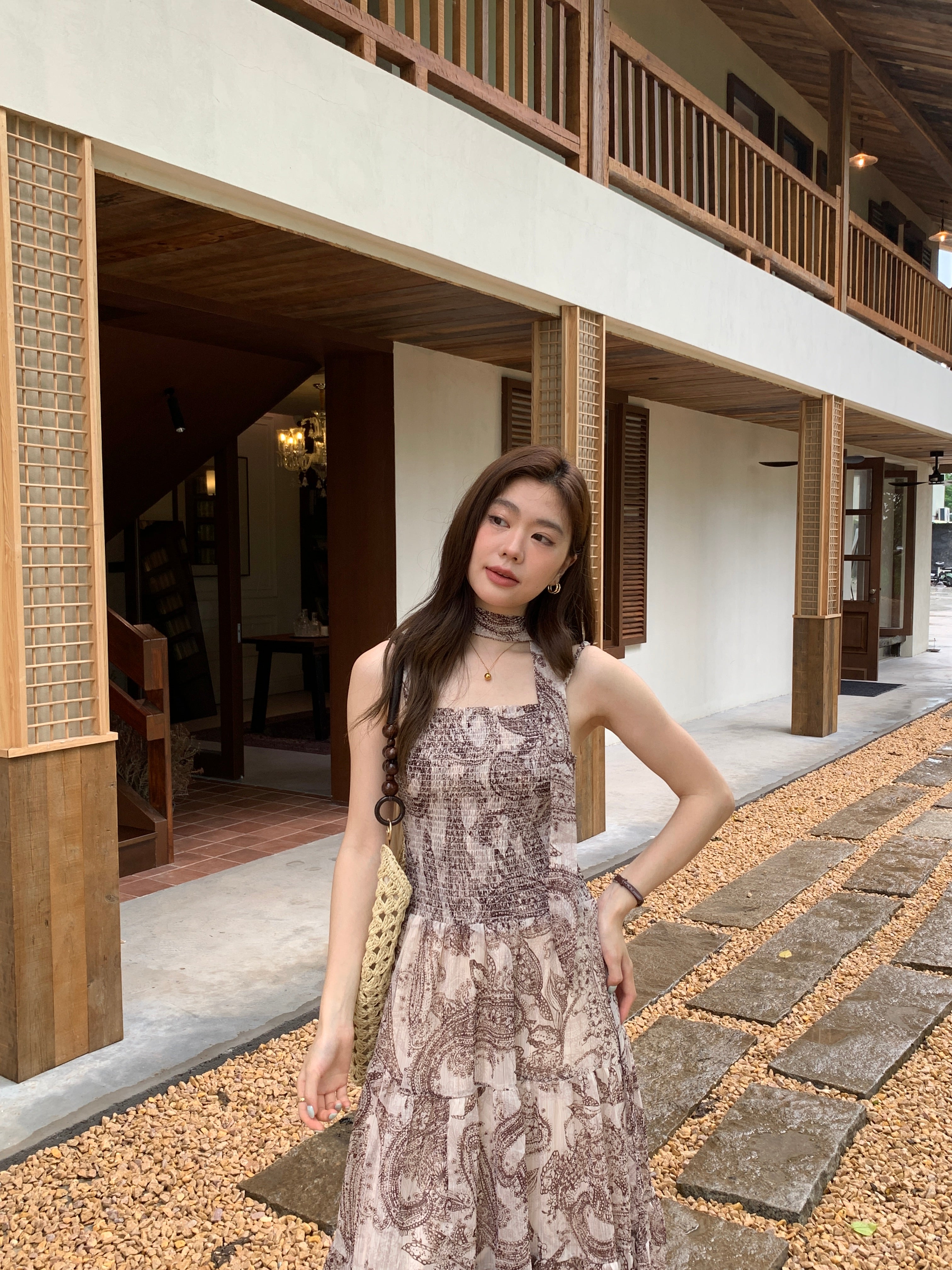 Paisley resort dress (preorder)