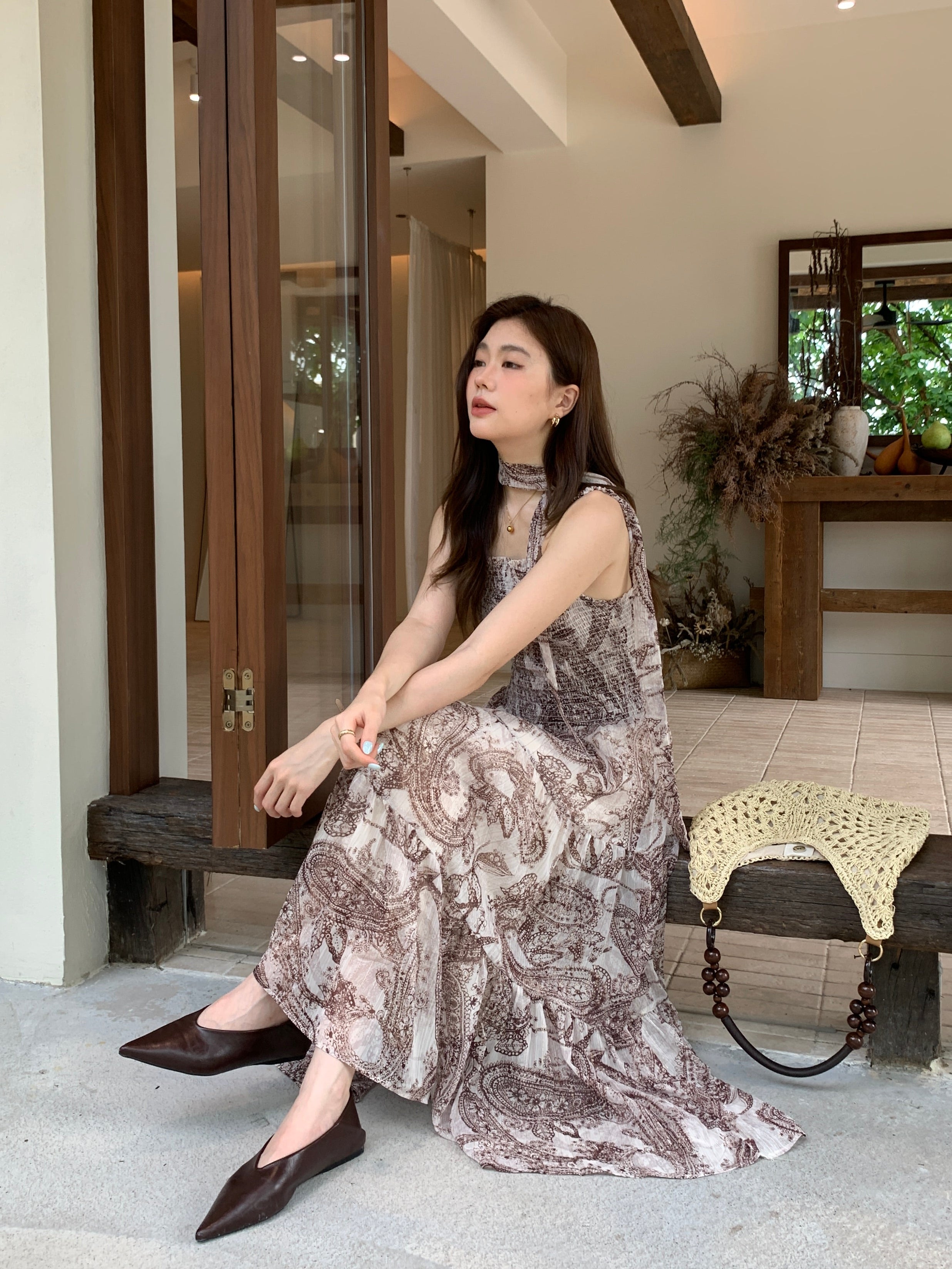 Paisley resort dress (preorder)