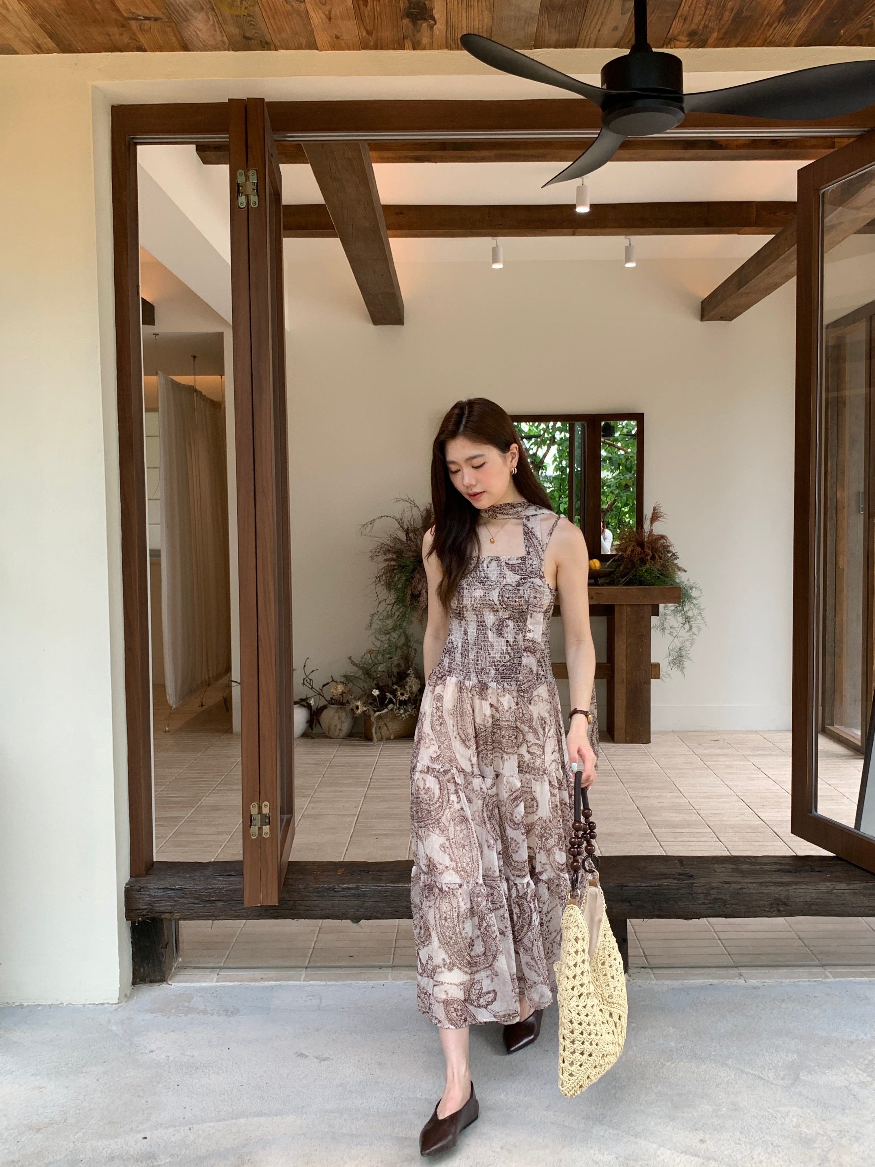 Paisley resort dress (preorder)