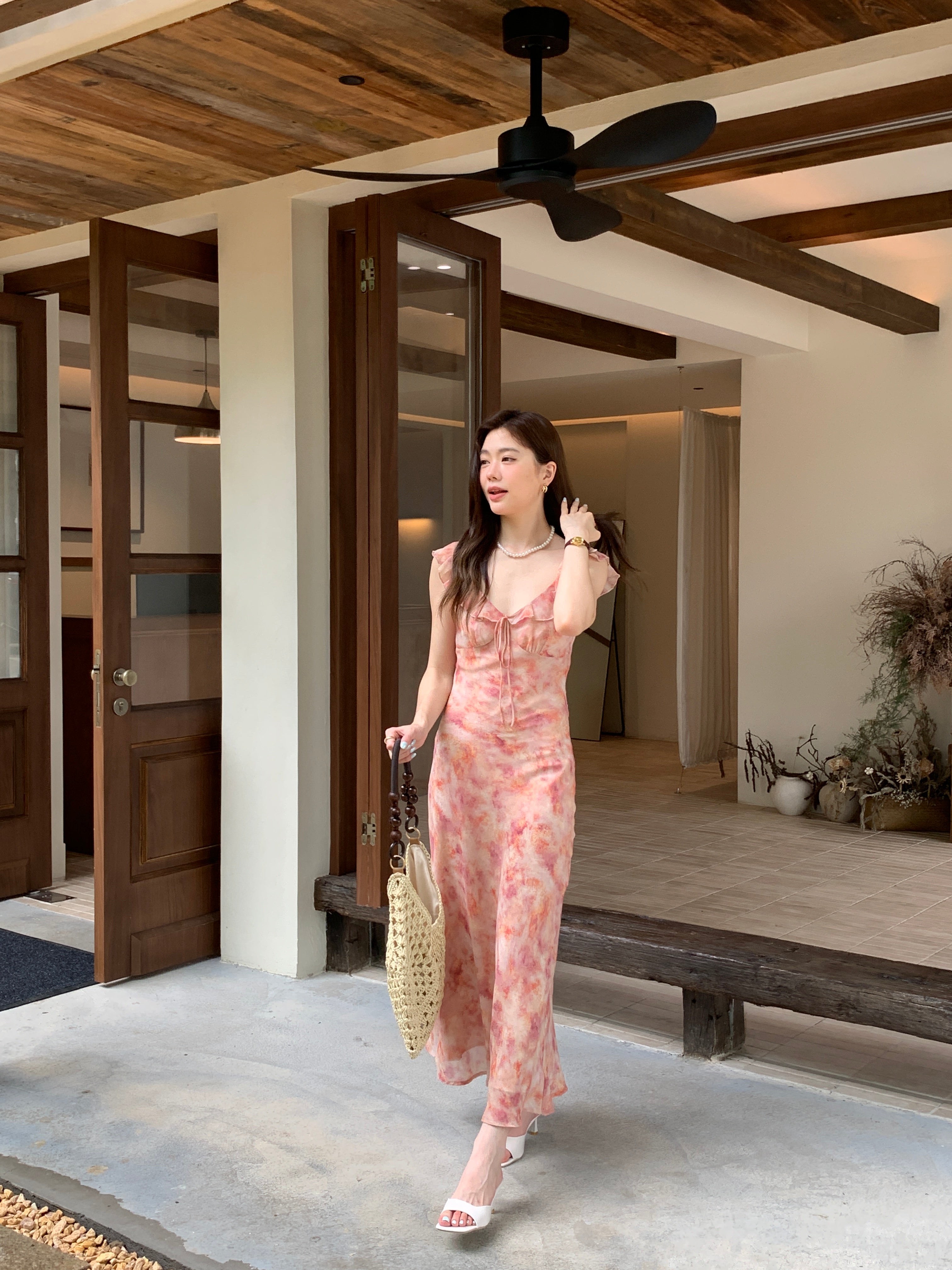 Rosalie Watercolor Maxi Dress (preorder)