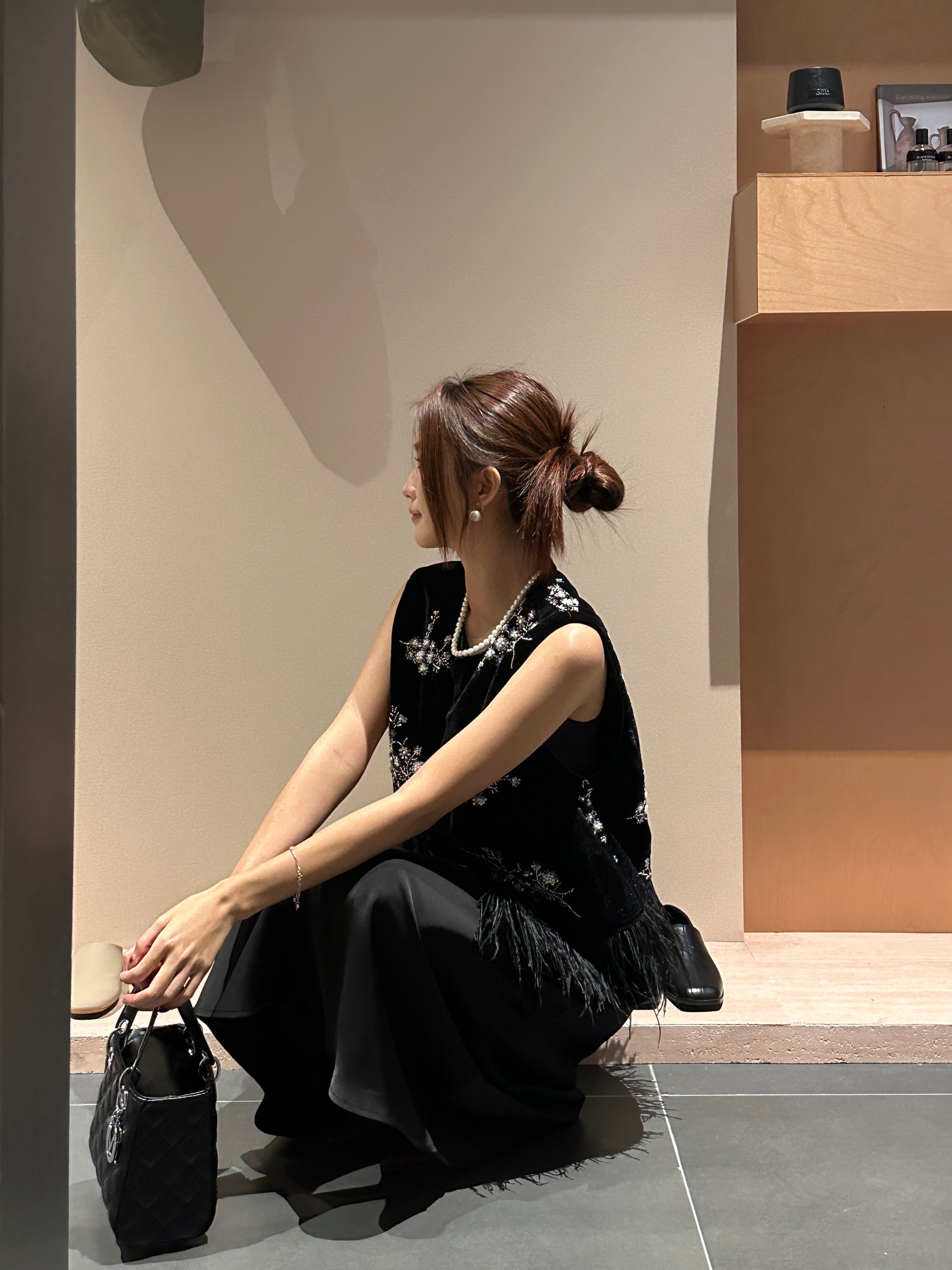 Posme oriental top (ready stock in XL)