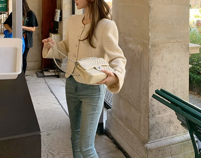 Donegal jacket (ready stock in khaki (S)/ 2 colours)