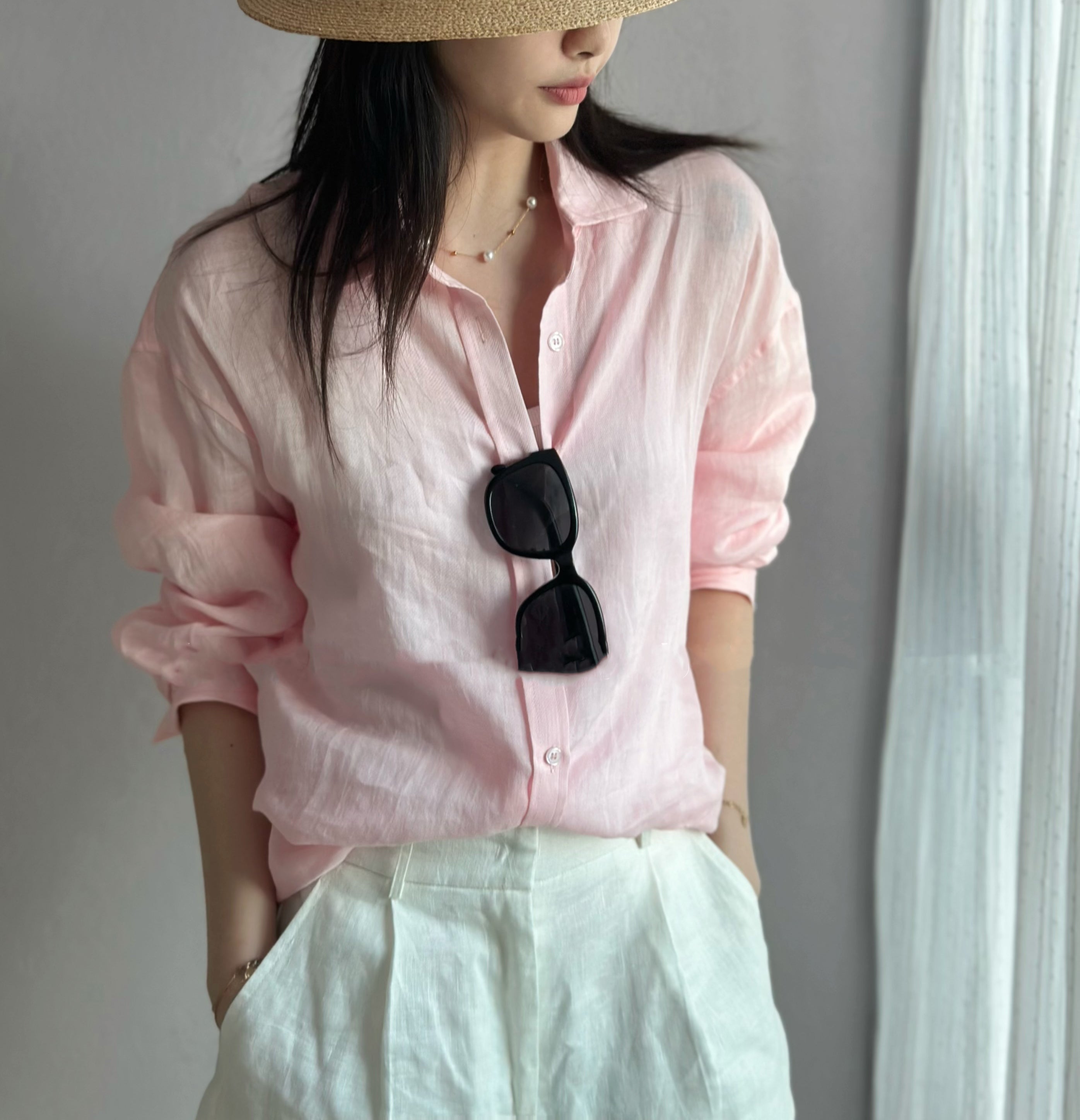 Ramie linen shirt (preorder/ 6 colours)