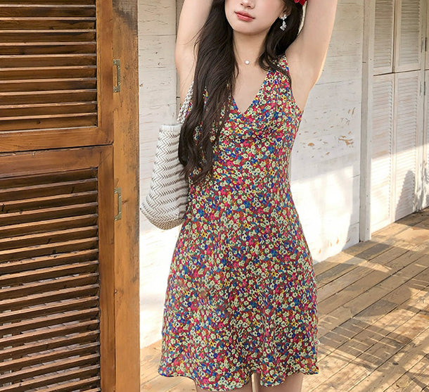 Fue floral dress (preorder/ 2 colours)