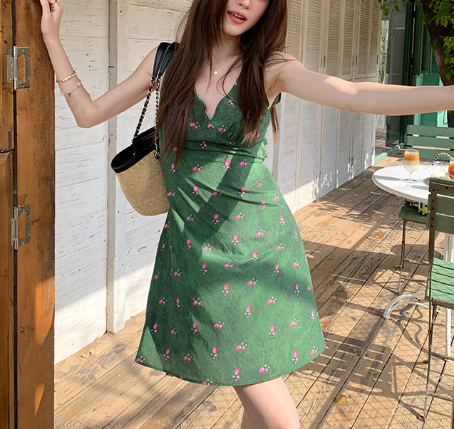 Fue floral dress (preorder/ 2 colours)