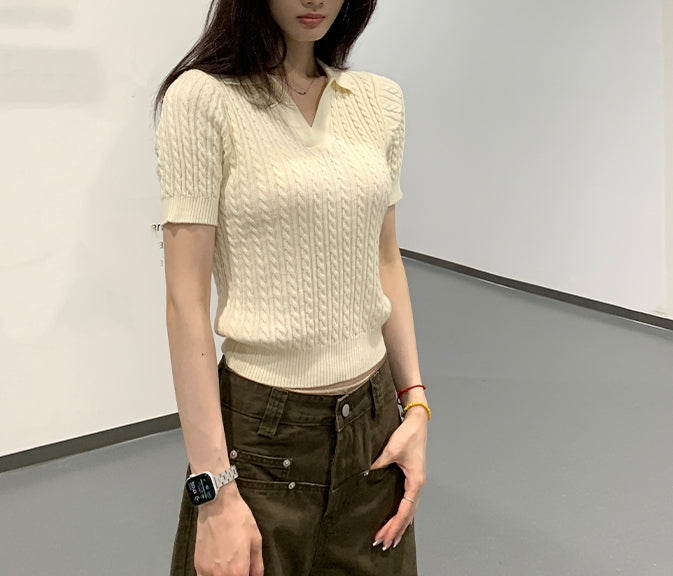 Oxford braided top (preorder/ 2 colours)