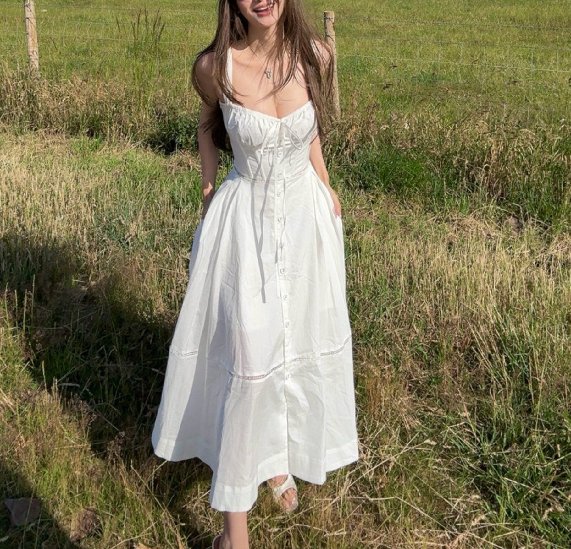 Milkmaid dress (preorder)