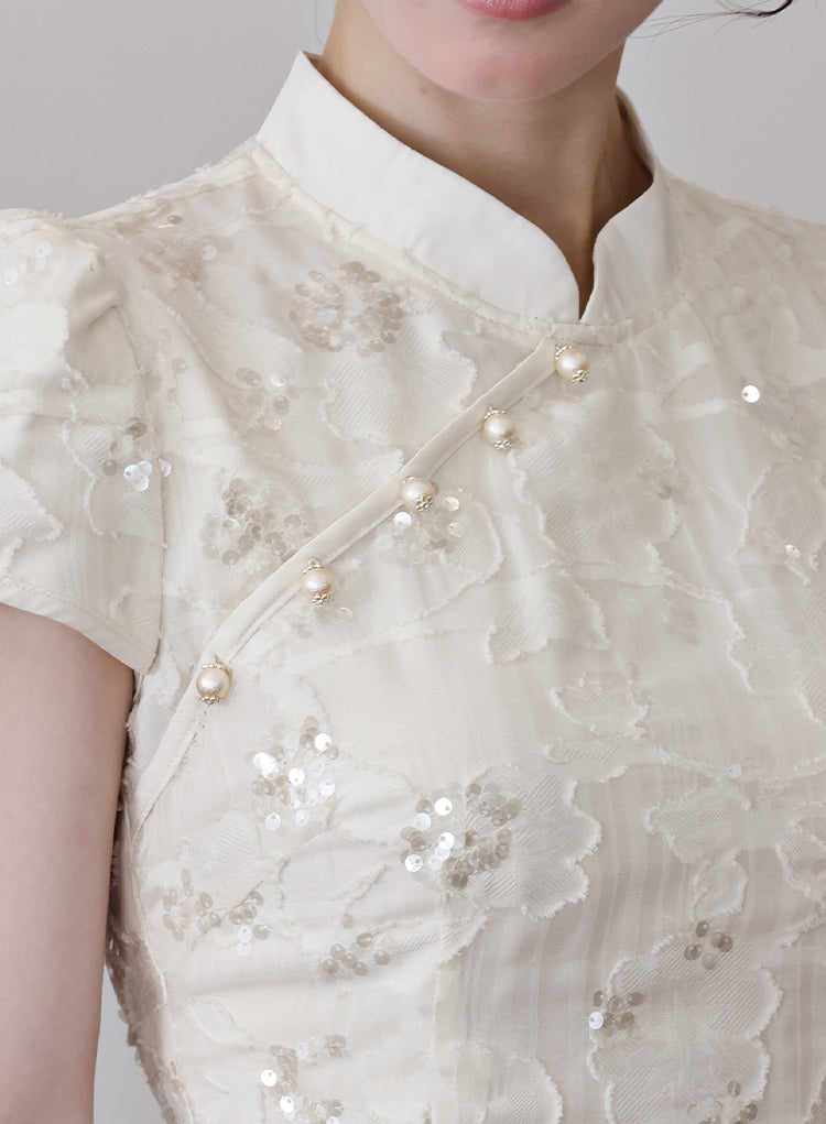 Banano cheongsam (ready stock in S/ 2 colours)