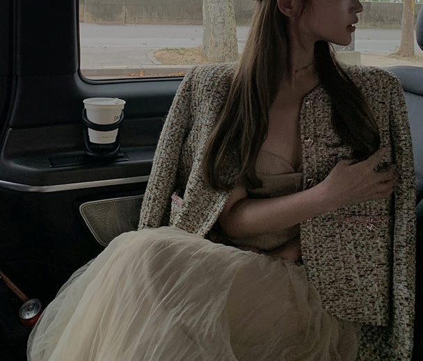 Donegal jacket (ready stock in khaki (S)/ 2 colours)