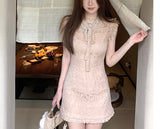 French Rose dress (ready stock in short (M)/2 lengths)