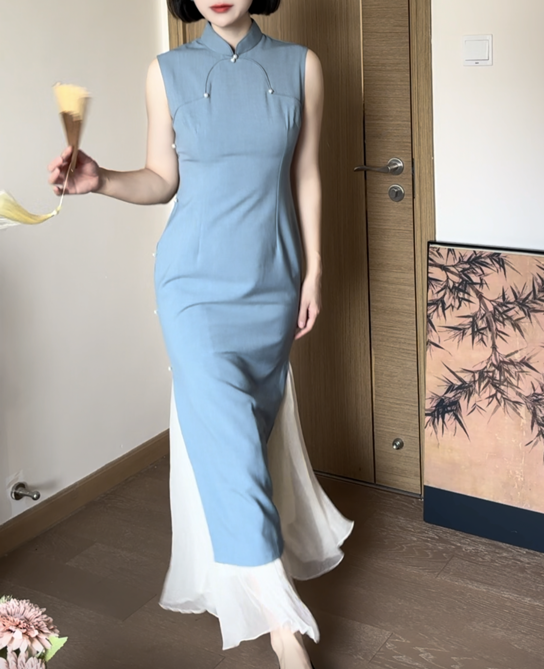 Pansy cheongsam (preorder)