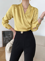 Louisa top (ready stock in yellow (M)/ 4 colours)