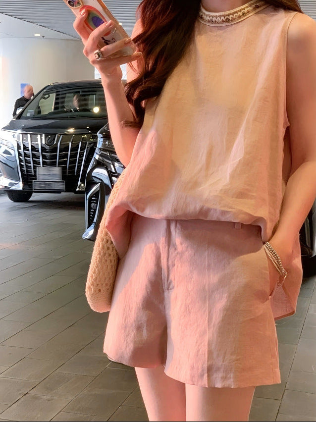 Linen A-line Shorts (preorder/ 2 colours)