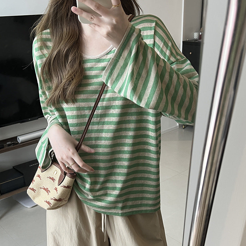Slouchy Striped Top (preorder/ 3 colours)