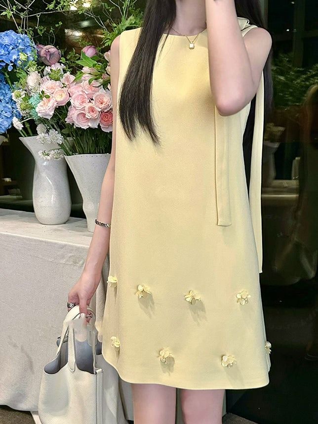 Francoise dress (ready stock in yellow (L)/ 2 colours)