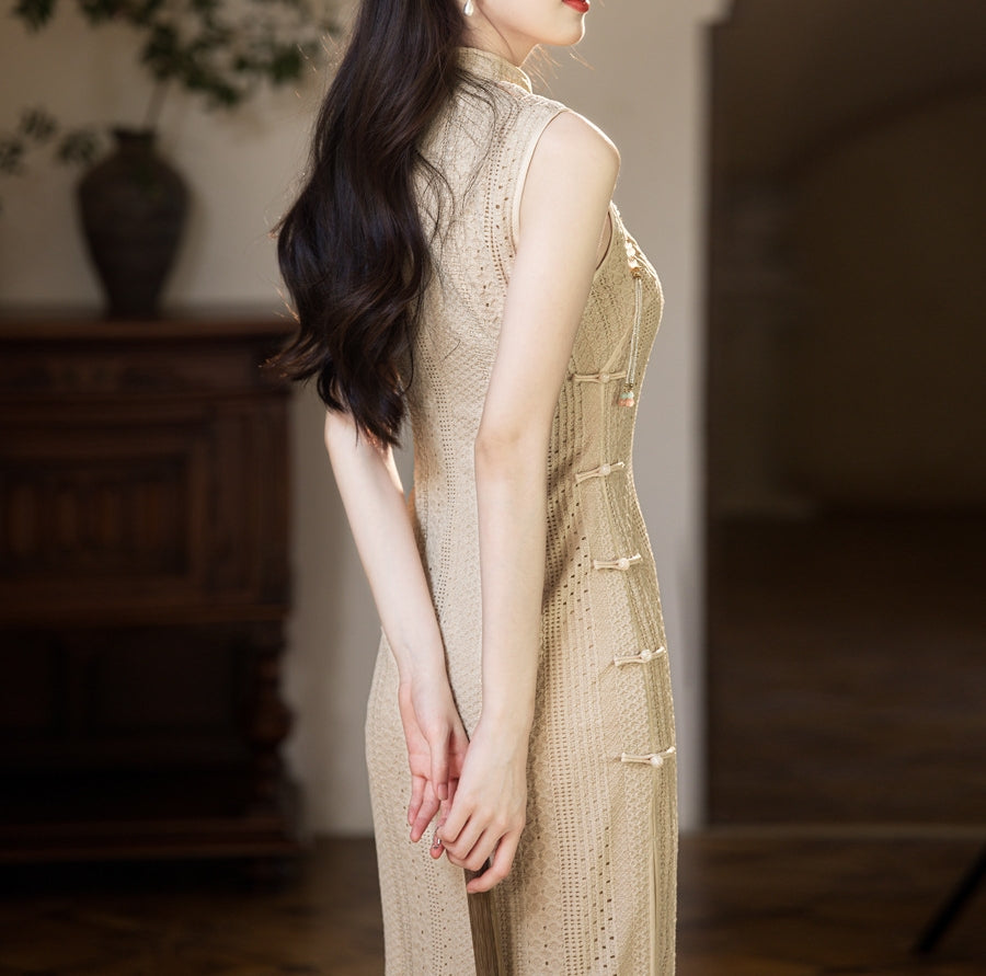 Classic Crochet Cheongsam (preorder/ 3 colours)