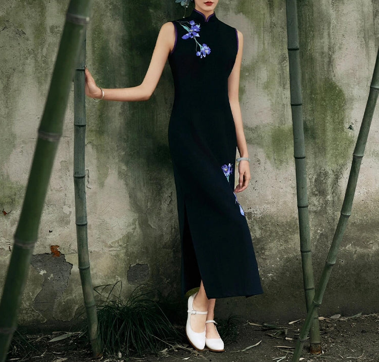 Orchid cheongsam (preorder/ 2 styles)