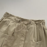 Drawstring cargo skirt (preorder/ 4 colours)