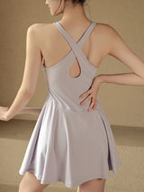 Criss Cross One-piece Sports Dress (preorder/ 4 colours)