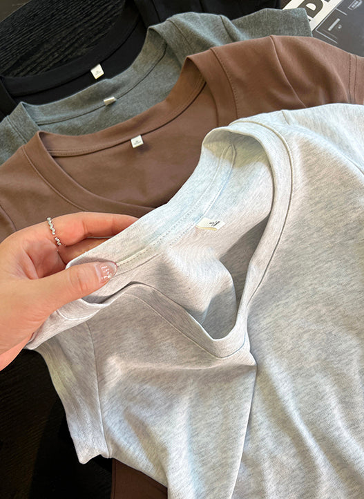 Aris top (ready stock in grey (M)/ 3 colours)