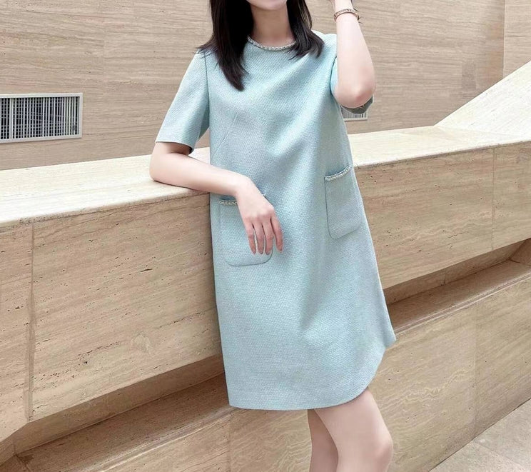 Babyblue dress (ready stock in S&L)