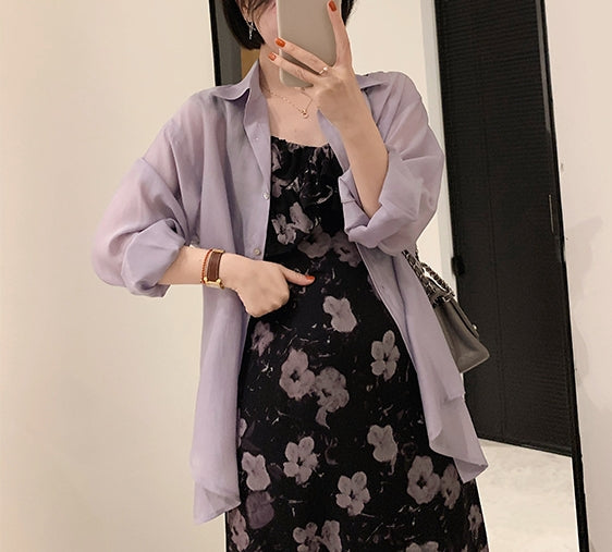 Sheer Tencel Shirt (preorder/ 3 colours)