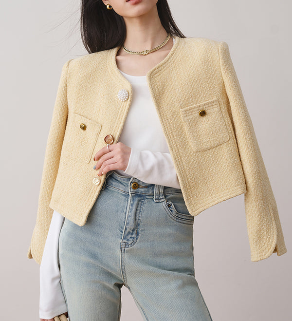 Calrose tweed jacket (preorder/ 3 colours)