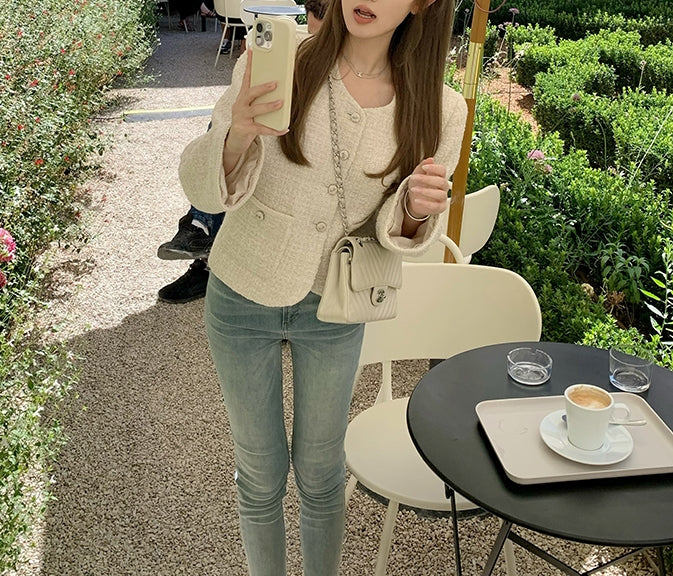 Donegal jacket (ready stock in khaki (S)/ 2 colours)