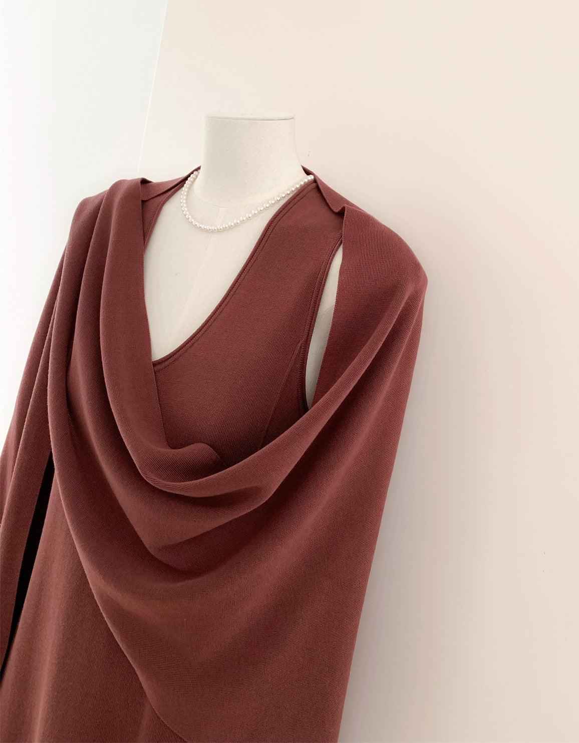 Drape dress and shawl set (preorder/ 3 colours)