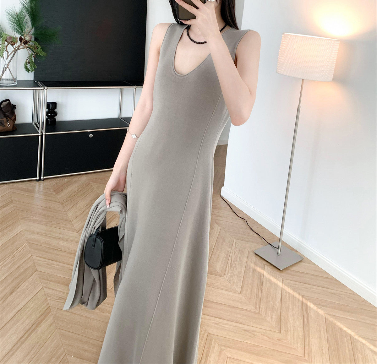 Drape dress and shawl set (preorder/ 3 colours)
