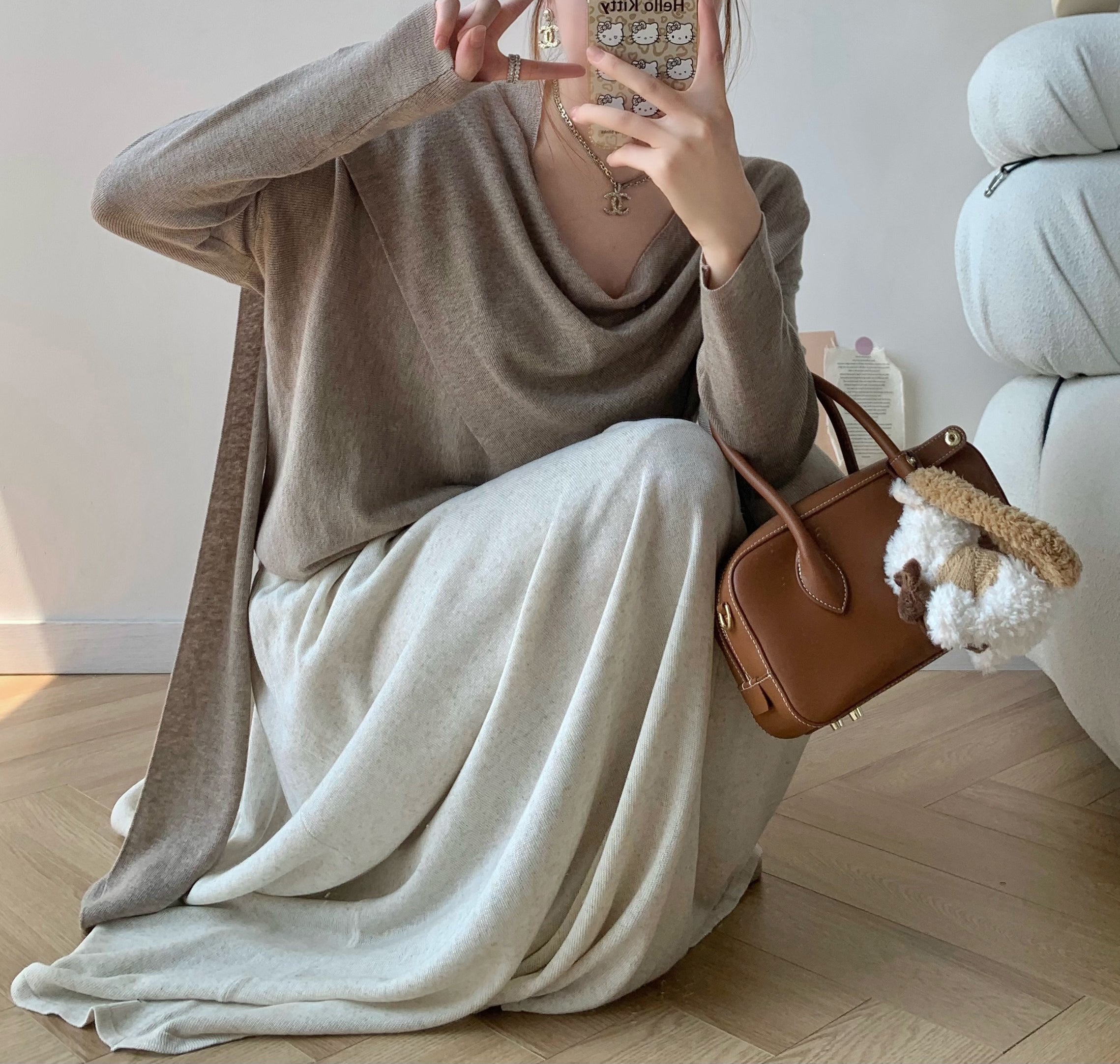 Wraparound wool top (preorder)