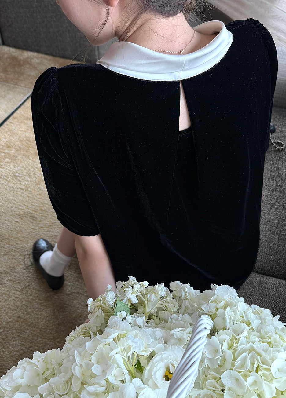 Velvet hepburn top (preorder/ 2 styles)