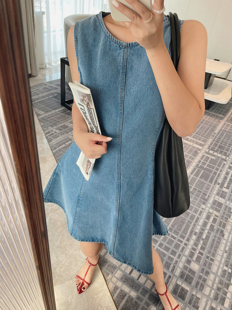 Claude denim dress (preorder)