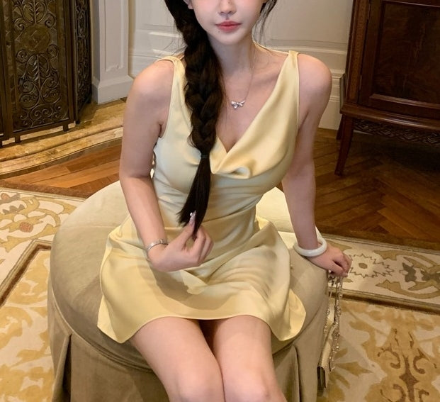 Butter satin dress (preorder)