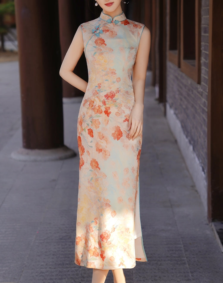 Marigold cheongsam (ready stock in S&M)