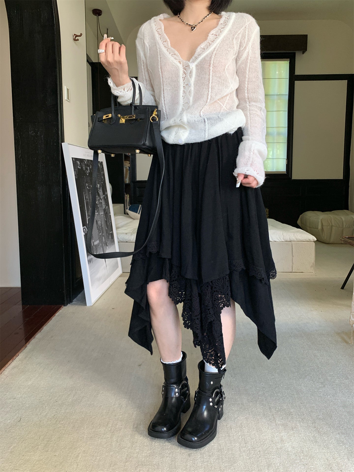 Boho asymmetrical skirt (preorder)