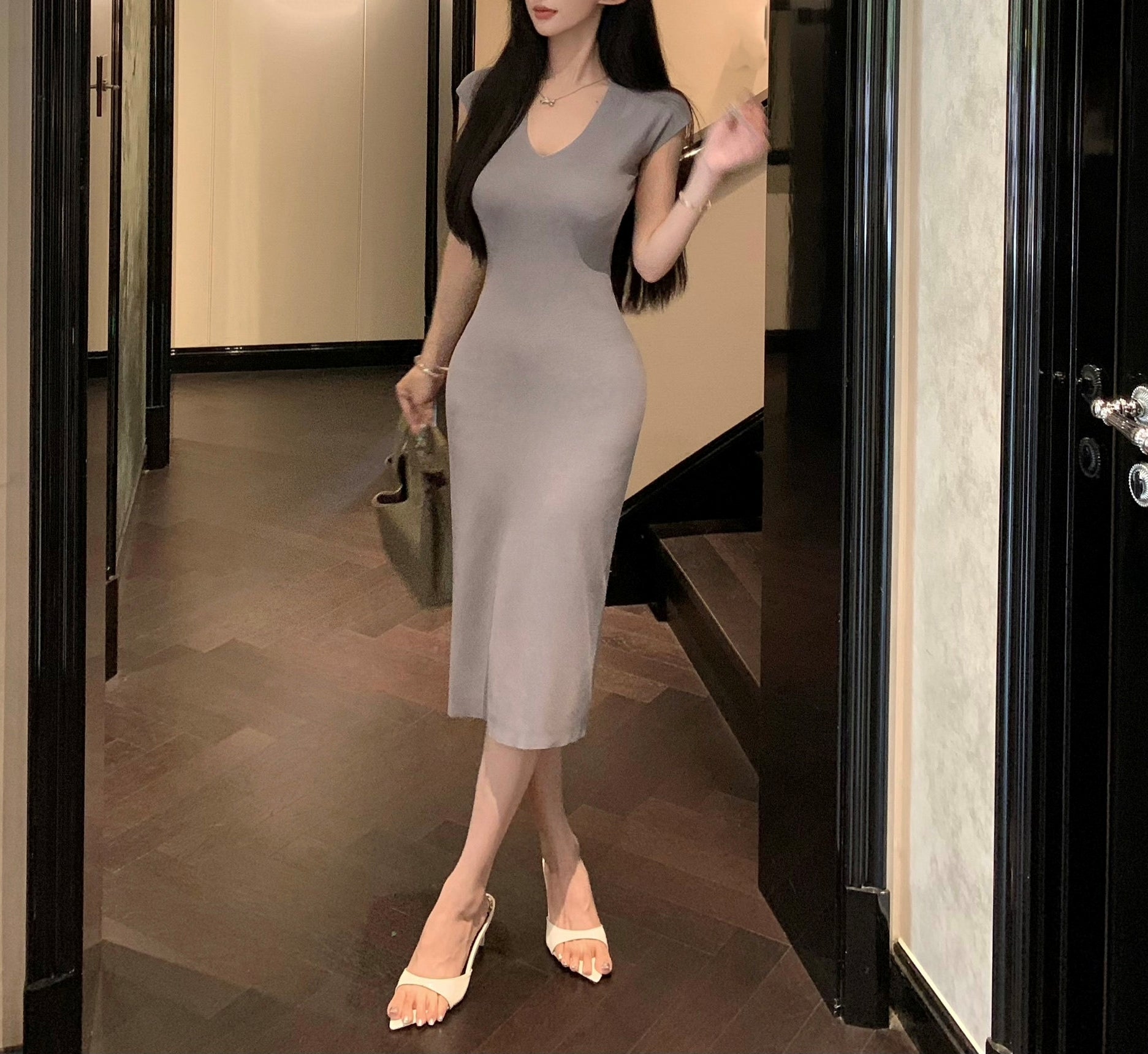 Flynn dress (ready stock in red and black/ 3 colours)