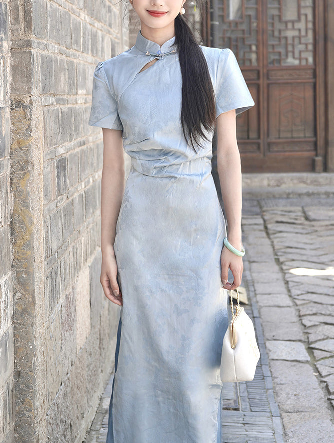 Bluebird cheongsam (preorder)