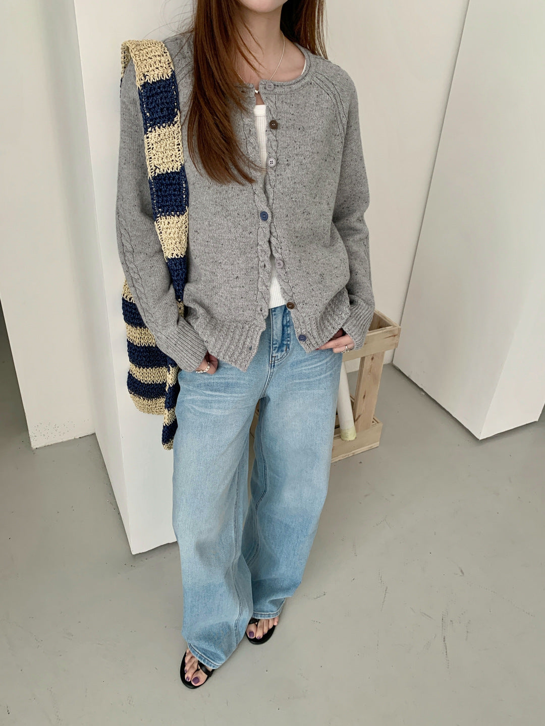 Tricolor Cardigan (preorder/ 3 colours)