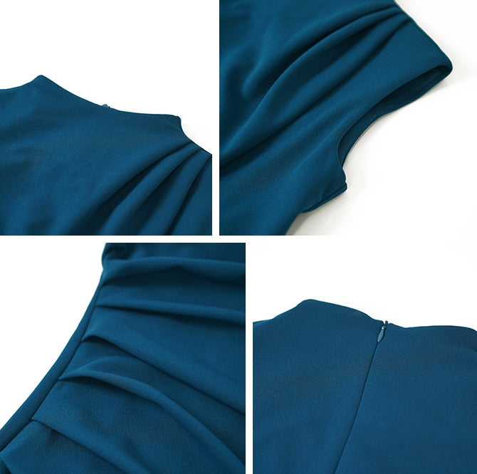 Grace dress (ready stock in blue (XXL)/ 2 colours)