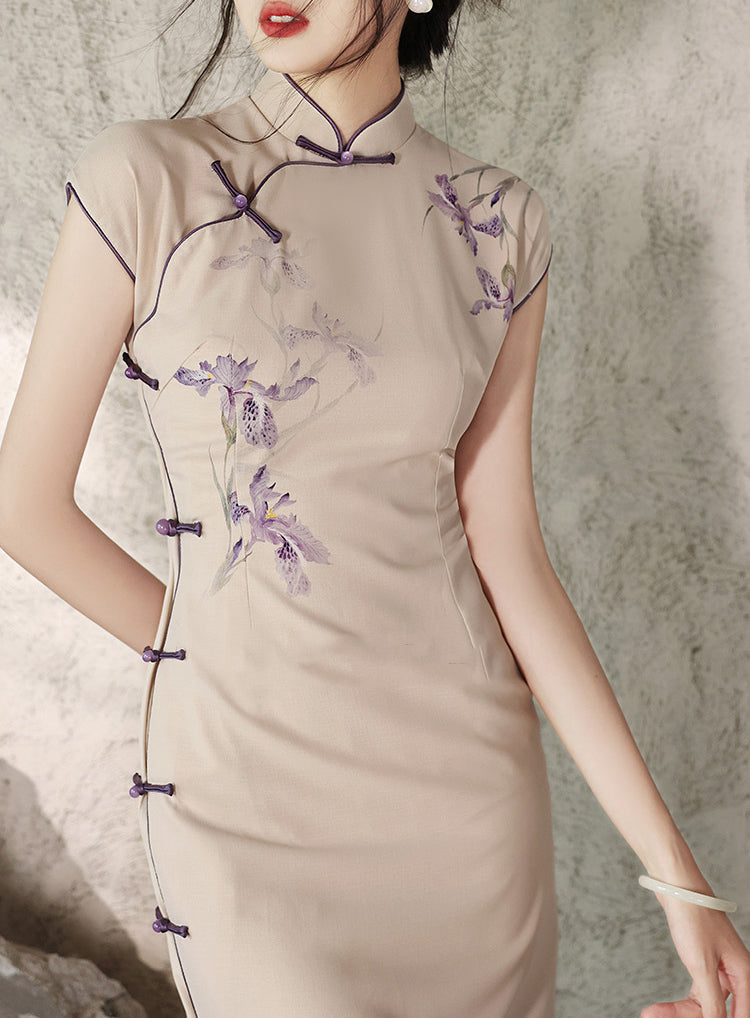 Amethyst Bloom Cheongsam (preorder)