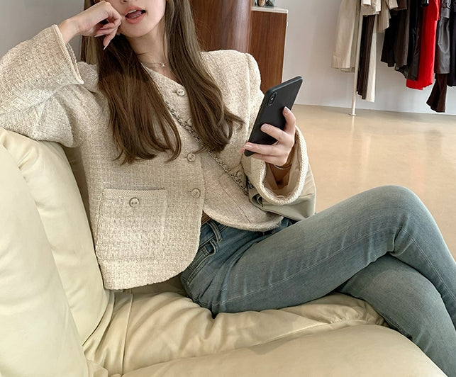 Donegal jacket (ready stock in khaki (S)/ 2 colours)