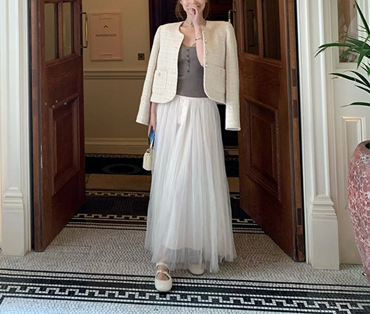 Donegal jacket (ready stock in khaki (S)/ 2 colours)