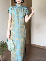 Emerald sheen cheongsam (preorder)