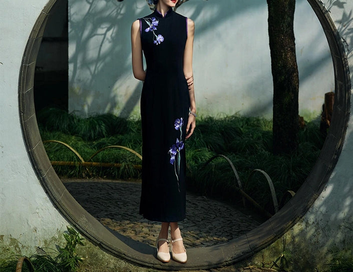 Orchid cheongsam (preorder/ 2 styles)